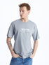 LC Waikiki Crew Neck Short Sleeve Printed Combed Cotton Men's T-shirt